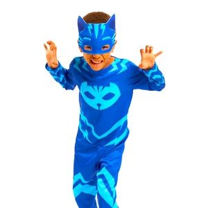 PJ Masks Dress Up Set Catboy, Blue, Includes Full Body Outfit and Maks, Ages 3+